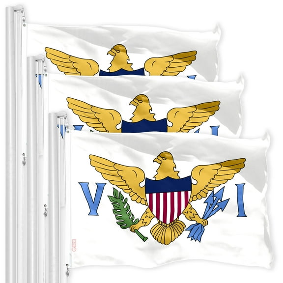 U.S. Virgin Islands Flag 3x5FT 3-Pack 150D Printed Polyester By G128