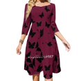 thumbnail image 1 of Pattern Sweetheart Knot Flared Dress Fashion Design Large Size Loose Dress Pattern Tattoo Simple Girly Awesome Harmony Fantasy, 1 of 5