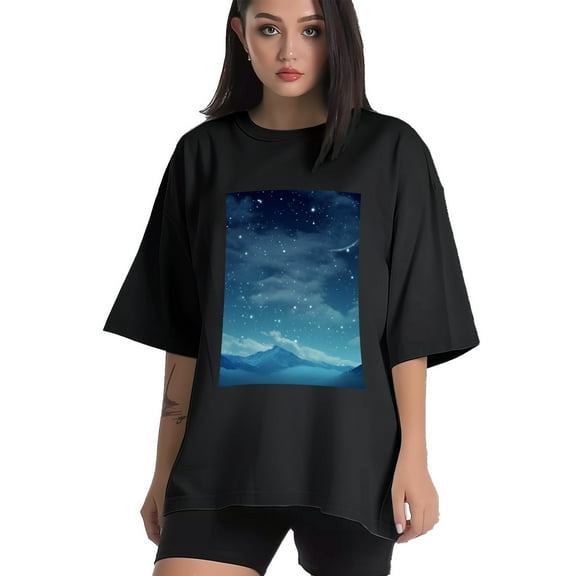 Plus Size Shirt for Women Black Tops for Women Short Sleeves Shirt for Women Sky 7 T Shirt Crewneck Shirt for Women XS