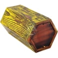 thumbnail image 3 of Pine Wood Border Engraved Cremation Urns for Human Ashes Adult, Burial Urns for Columbarium, Wooden Box Funeral Urns for Human Ashes Large (250 Cubic Inches, Antique Yellow), 3 of 3