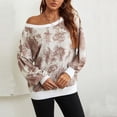 thumbnail image 2 of Sudadera para Mujer Cuello Redondo Sudaderas Damas Casual Moda Estampado Suelto Suéter Top Odeerbi ODB-5, 2 of 7
