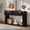 Black, variant on Euroco 53" Fluted Console Table with 2 Drawers, Modern Entryway Table with Storage & Bottom Shelf,Wood Long Sofa Table Behind Couch for Living Room, Hallway, Foyer,Natural