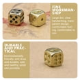 thumbnail image 2 of Miangastore Solid Copper Dice Cube Shaped Crafted Design For Adults At Bars 5Pcs 0.43X0.43X0.43In, 2 of 8