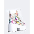 thumbnail image 3 of Qupid Stack-01 - White Multi PU 9, 3 of 5