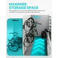 thumbnail image 6 of FUNWICTSwivel Bike Wall Mount Bike Rack Garage Organizer, Vertical Bike Hanger for Bicycle Rotating Wall Rack, Easy Installation with Wheel Hook, 6 of 8