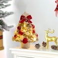 thumbnail image 5 of Artificial Christmas Trees Flocked Christmas Tree Artificial Tree Set Tabletop Home Party Decoration Flocking Christmas Tree With String Lights For Home Desk Party Decorations, 5 of 6