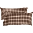 thumbnail image 4 of VHC Brands Rory Plaid Cotton Rustic Bedding King Pillow Case Set of 2, Case-21x40, Grey, 4 of 5