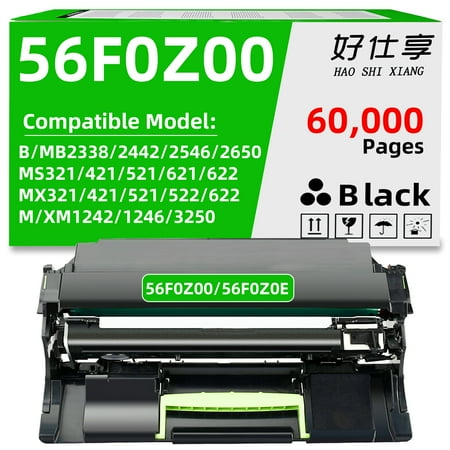 56F0Z00 56F0Z0E Imaging Unit Compatible with Lexmark MS321 MS421 MS521 MS621 MS622 MX321 MX421 MX521 MX522 MX622 B/MB2338/2442/2546/2650 Printer