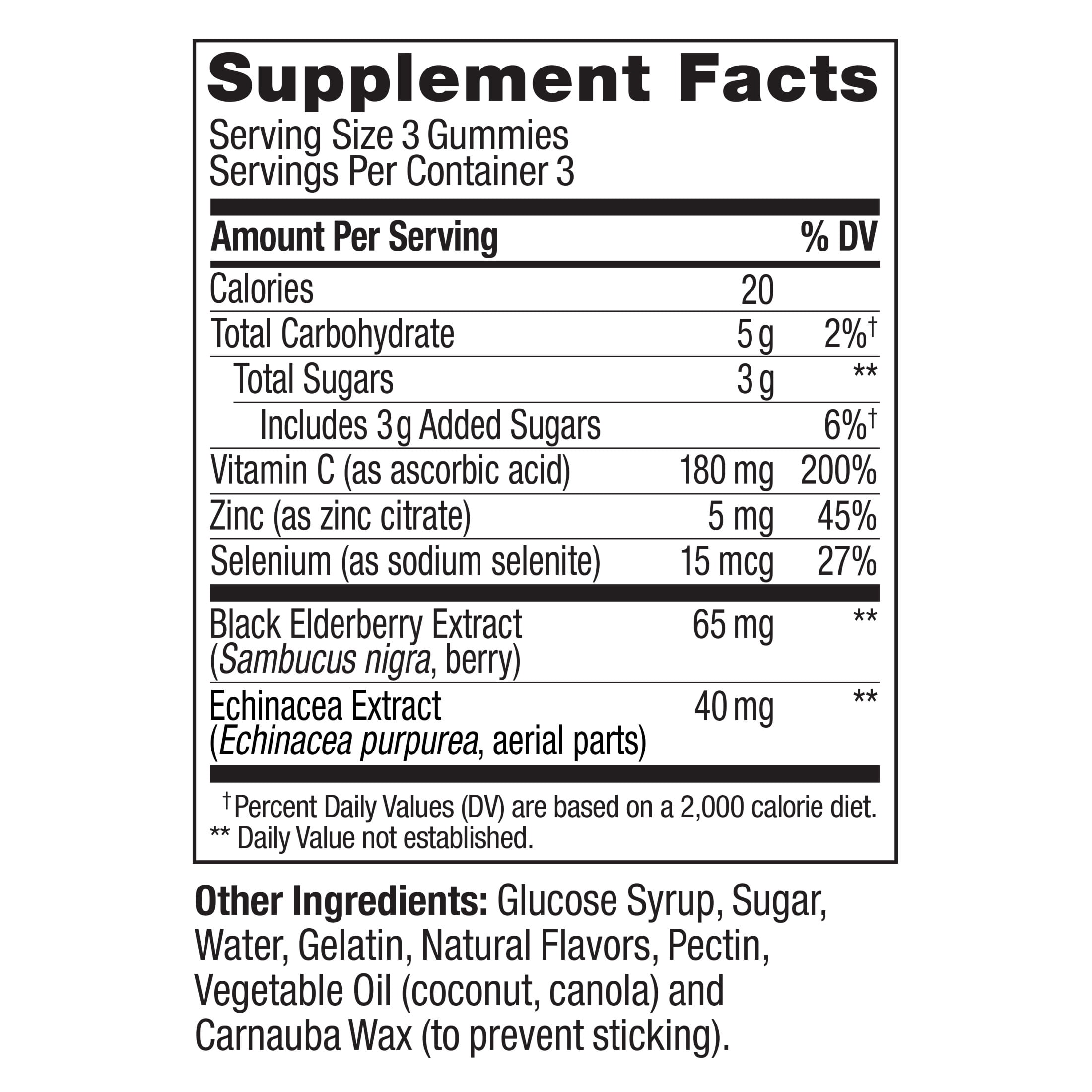OLLY Active Immunity Elderberry Gummy Supplement, Daytime Immune Support for Adults, 9 Ct