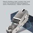 thumbnail image 3 of 8Pcs Tool-Free Shielded RJ45 Cat 7 Termination Plug Cat7 Plug / Cat7 Connector Connectors Modular 23/24AWG-Black,8 x Cat7 connector,Black, 3 of 8