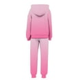 thumbnail image 4 of NAISIBABY Girls Activewear Sets 2-Piece, Pullover Hoodie and Sweatpants Fleece-lined Fall Winter Gradient Fashion Outfit Pink(4-15T), 4 of 6
