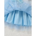 thumbnail image 6 of FYMNSI Baby Girl Clothes 2nd Birthday Outfit Short Sleeve Princess Dress Sequin Blue Tutu for Toddler Girls 2T, 6 of 7