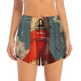 thumbnail image 2 of Salouo Rusty Rocket Launch Print Women's 2 in 1 Running Shorts Double-Layer Shorts Athletic Workout Gym Yoga Shorts Running Shorts for Women-XX-Large, 2 of 7