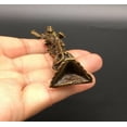 thumbnail image 5 of Pure Brass Angry Buddha Ward Off Bad Luck Small Statue Collect Chinese, 5 of 5