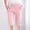 Hot Pink, variant on Hvot&aat Womens Casual Capri Pants Drawstring Elastic Half Shorts Pants High Waist Straight Pants With Pocket