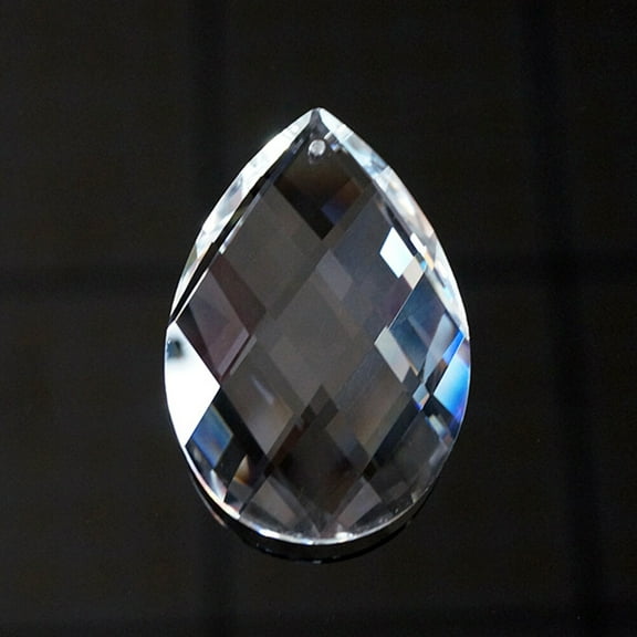 DRAFIDEEP 2Pcs Crystal Pendant Hanging Decoration Silver Round For Chandelier