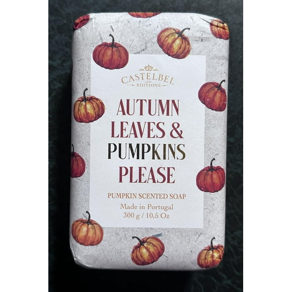 Castelbel Autumn Leaves & Pumpkins Pumpkin Scented Soap, 10.5 Oz, Made in Portugal
