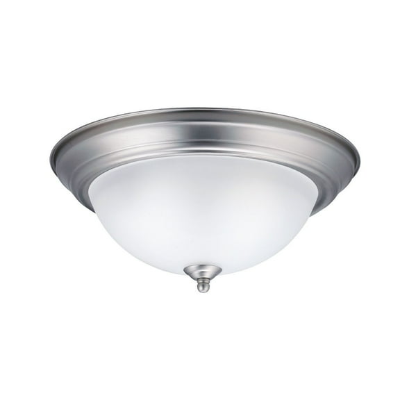 8112NI Kichler Lighting - 2 Light Flush Mount - with Transitional inspirations - 5.25 inches tall by 13.25 inches wide-Brushed Nickel Finish