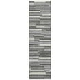 thumbnail image 2 of Addison Rugs Chantille Indoor/Outdoor Transitional Stripes Gray Washable Runner Rug, 2'3" x 7'6", 2 of 6