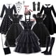 thumbnail image 2 of Disfraz de Halloween para niñas, Vestido de Cosplay para eventos negros, ropa de fiesta de noche para niños, Vestido gótico de moda, 2 of 5
