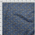 thumbnail image 3 of oneOone Cotton Poplin Fabric Leaves & Floral Block Print Fabric BTY 56 Inch Wide, 3 of 4