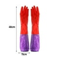 thumbnail image 4 of Long Sleeve Nitrile Chemical Gloves: Tough, Wear-Resistant for Household Cleaning, 4 of 9