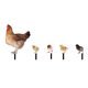 thumbnail image 3 of Acrílico 2D Estatua Pollo Impresión A Doble Cara Con Estacas Jardín Chicas Signo Césped, 3 of 4
