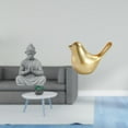 thumbnail image 2 of Estatua de mono,Estatua de Buda Mono para Interiores y Exteriores Budista,Figuras en miniatura meditando para decorar el jardín de casa.,Figura de pájaros,Figura de pájaro dorado,decoración, 2 of 8