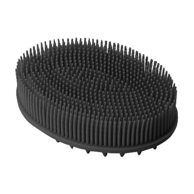 Brosse de Bain en Silicone Double Face Douce pour Frotter et Masser