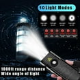 thumbnail image 5 of Luces potentes para bicicleta de 7000 lúmenes delanteras y traseras, 5 LED súper recargables por USB, resistentes al agua., 5 of 5
