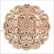 thumbnail image 2 of 12x 4 " Natural Tallada Calcomanía Apliques pequeña sala Decoración De Muebles, 2 of 6