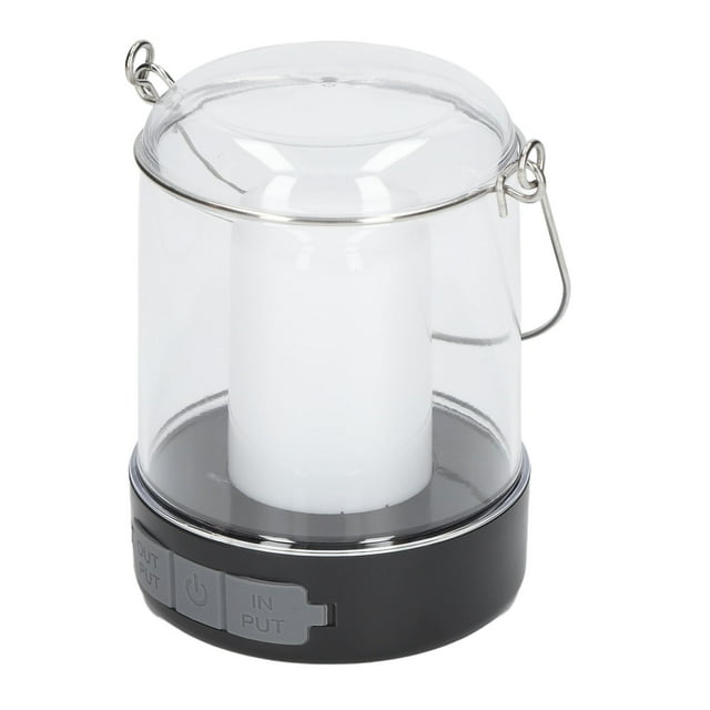 Luces Al Aire Libre, 3 Modos Al Aire Libre LED Linterna Para Acampar A Prueba De Agua De Carga Rápida Recargable 2400 MAh Banco De Energía Con Gancho Para Exteriores Para Café ANGGREK GA3119