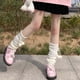 thumbnail image 4 of Calentadores de piernas de invierno YONGSHENG para mujer, Calcetines tejidos hasta la rodilla, 4 of 5
