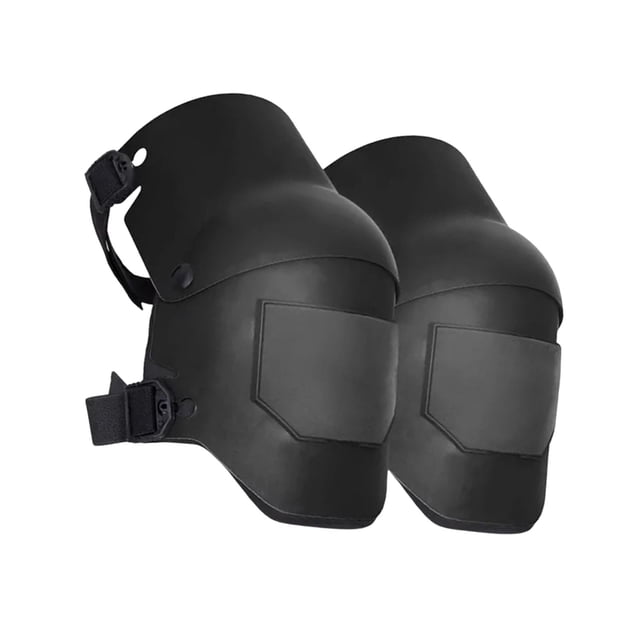 S SERENABLE 2 Pcs Genouillères Sangle Réglable Robuste pour Exercice Adultes Hommes Femmes Noir