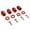 Red, variant on 4* RC Car Wheel Hex Hub Adapter 12MM Model Car DIY Replacement for 1/8 1/10 Accessories