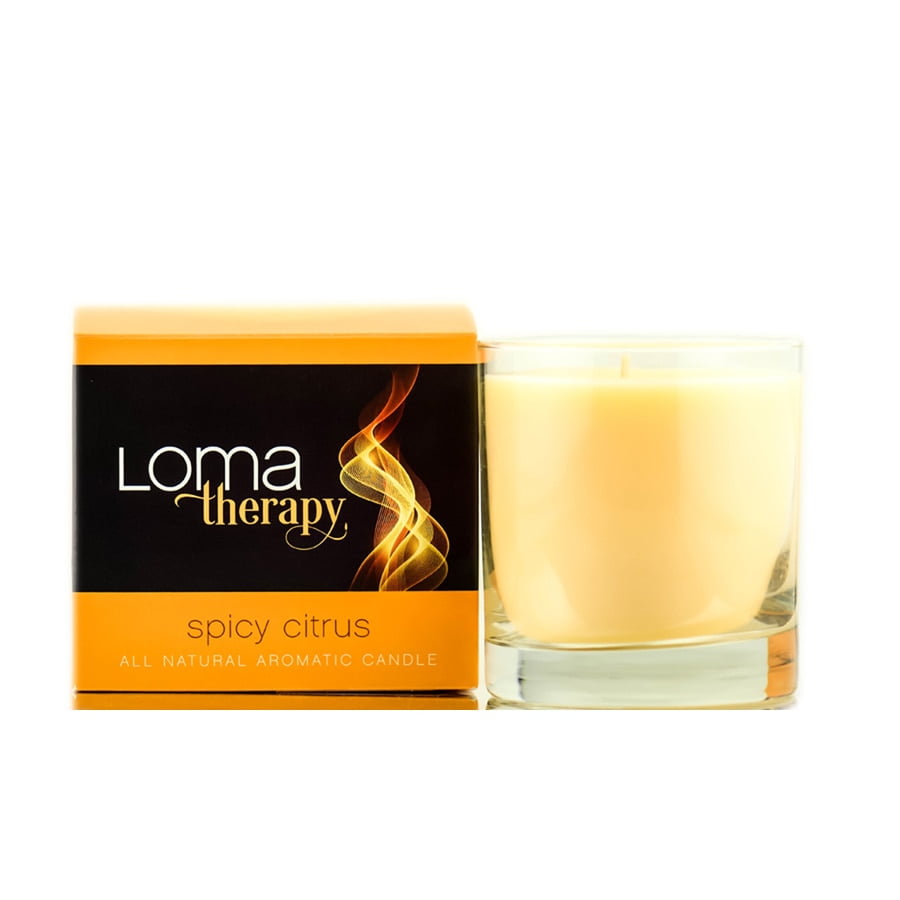 Loma Therapy Spicy Citrus All Natural Aromatic Candle