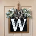 thumbnail image 4 of New Surname Year Round Front Door Wreath, Front Door Welcome Sign, 26 Letter Wreath With Wreath And Bow, 4 of 8