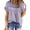 Z-Light Purple, variant on UVN Summer Shirts for Women Short Sleeve Blouses Ladies Crewneck Lace Crochet Tops Dressy Chiffon Blouses