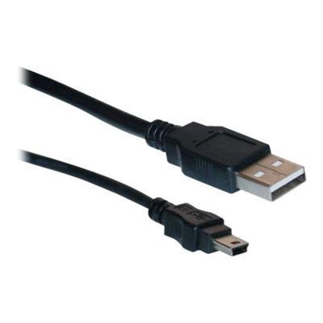 CableWholesale.com - USB cable - USB (M) to mini-USB Type B (M) - USB 2.0 - 6 ft - molded - black