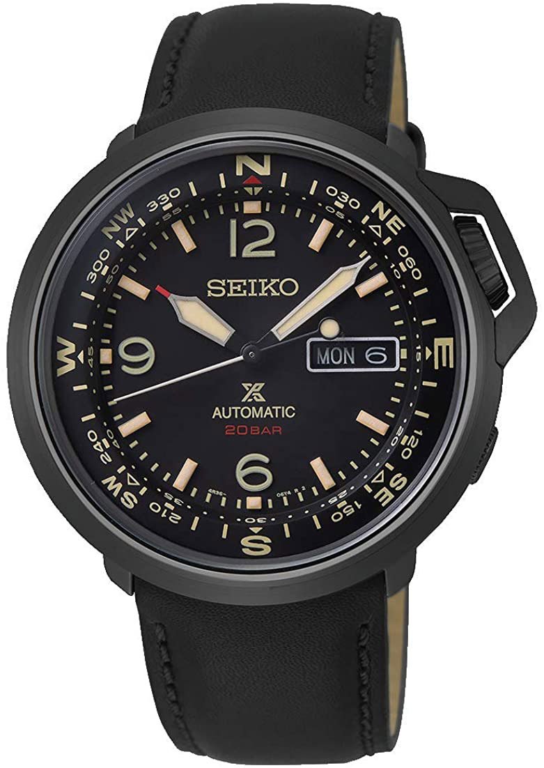 Buy Seiko Prospex Automatic Black Stainless Steel Black Dial Black Leather  Strap DayDate Mens Watch SRPD35K1 Online at Lowest Price in Ubuy Zimbabwe.  386620695