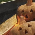 thumbnail image 4 of Halloween Decorations 1PC Fire Pits Pumpkins  Imitated Pumpkins Reusable Fireproof Fire Pits Halloween Decor For Party  BBQ  Bonfire  Fireplaces Beige 12CM, 4 of 9