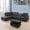 Black, variant on Starhome Linen Sectional Sofa, 6 Seats Sleeper Couch with Reversible Chaise, Storage Ottoman, Modular L Shaped Sectional Sofa with Extra Headrests, Living Room Furniture for Apartment, Brown