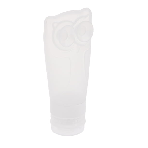 Bote de Silicona Mini Yuyangstore para Loción Crema Champú blanco