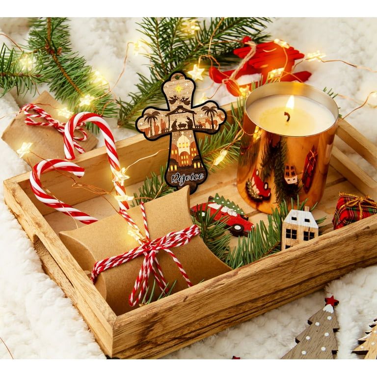 WaaHome Nativity Scene Christmas Ornaments 3