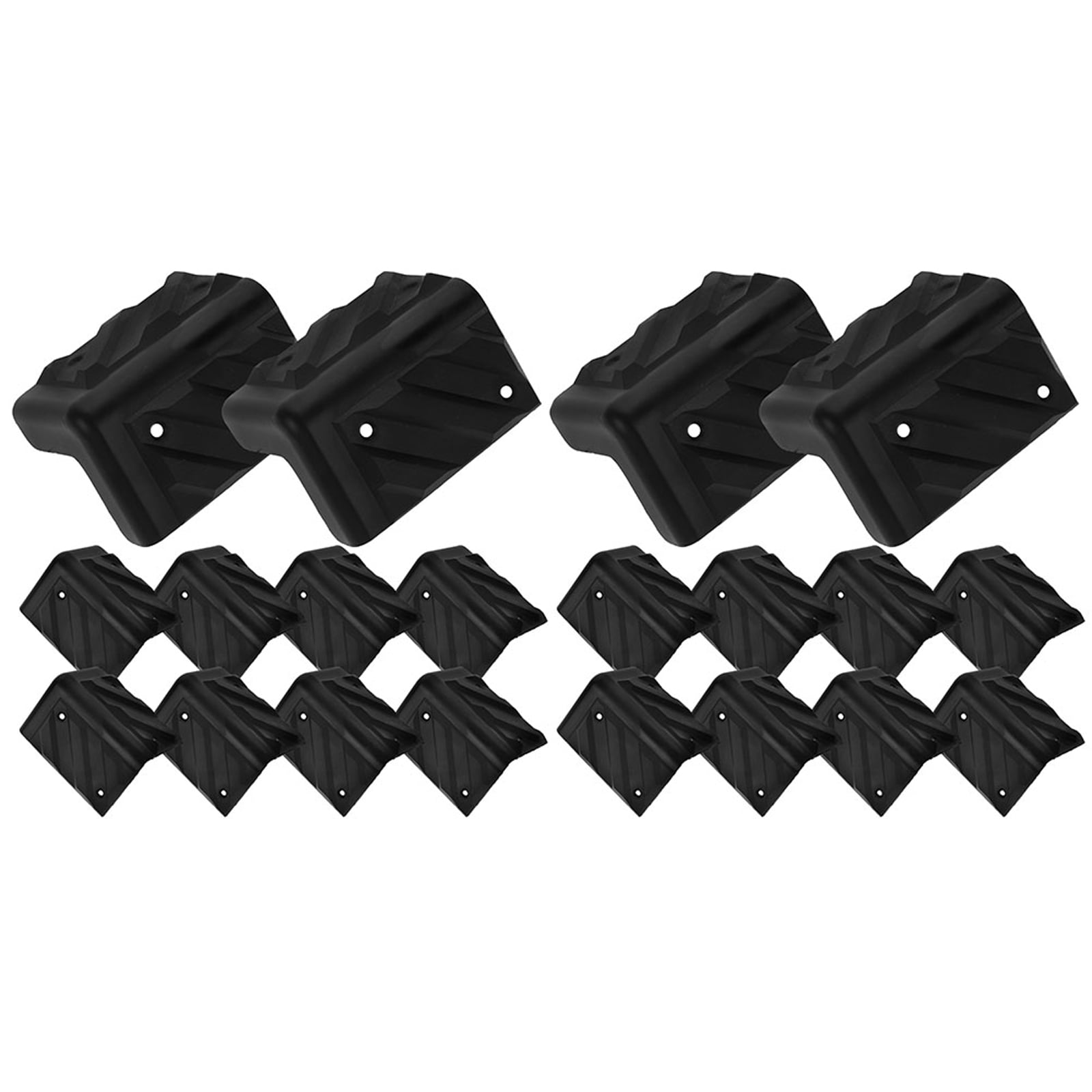 BESTYASH Speaker Corner Protectors, Black Plastic, Comprehensive Protection for Stage Audio Equipment