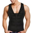 thumbnail image 1 of Men Shapewear Slimming Body Shaper Compressed Shirt Tank Top with Zipper Underwear for Tummy Control, 1 of 8