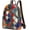 A / Multicolor, variant on UONIFANS Genuine Leather Backpack for Women, Multicolor Handmade Splicing Handbags Ladies Large Capacity Travel Shoulder Bags