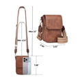 thumbnail image 6 of LAVA Small Crossbody Bags for Women Trendy, Multi Pocket PU Leather Casual Cell Phone Purse Wallet Handbags with Card Slots & Ajustable Strap, 6 of 6