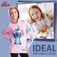 thumbnail image 4 of Sudadera con capucha Disney Stitch para niñas y adolescentes Sudadera con capucha suave, 4 of 6