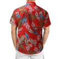 thumbnail image 6 of ZXLBBD Mens Spring Summer Hawaiian Beach Tropical Button Up Printed Short Sleeve Shirt Casual Outdoor Relaxed Fit Daily Wear, 6 of 8